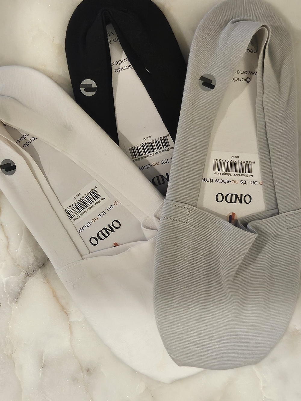 ONDO No-Show Sock Trio - Black, Gray, White NWT - Picture 7 of 16